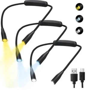 Handsfree LED Flexible Light USB Rechargeable Over Neck Book Reading Lamp Light